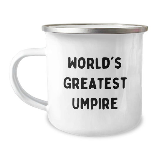 Funny Umpire Gifts from Dad, World's Greatest Umpire Mom Dad Camping Mug, Unique Mother's Day Presents for Umpire Enthusiasts - Image 1