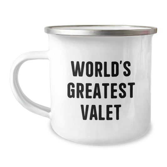Valet Gifts from Men to Men - World's Greatest Valet Funny Camping Mug for Valentine's Unique Gifts - Image 1