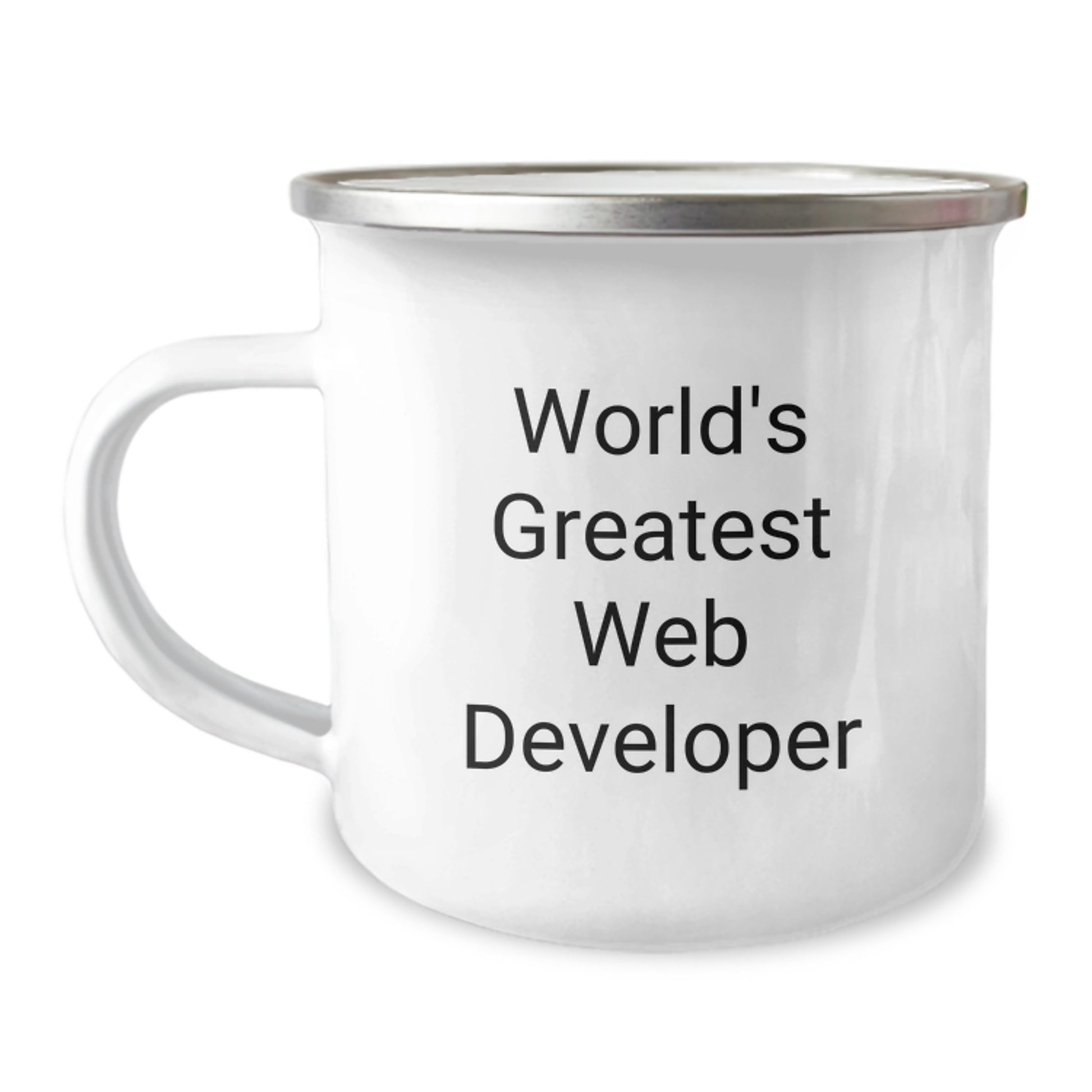Funny Web Developer Gifts from Friends Christmas Unique Presents for Men Web Developers, 'World's Greatest' Stainless Steel Camping Mug, Great Gift for Coworkers, Family - Image 1