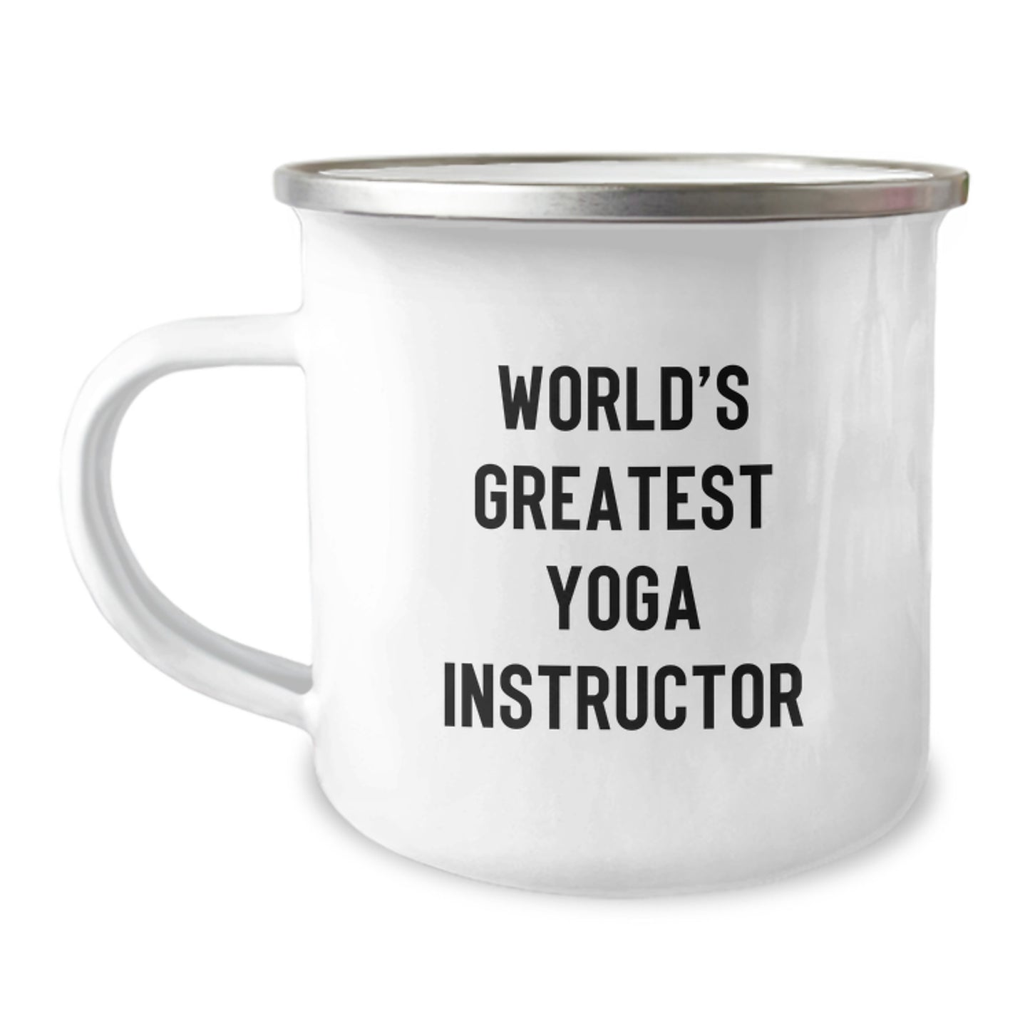 Funny World's Greatest Yoga Instructor Gifts for Men Women Friends from Family - Unique Camping Mug, Perfect Present for Christmas - Image 1