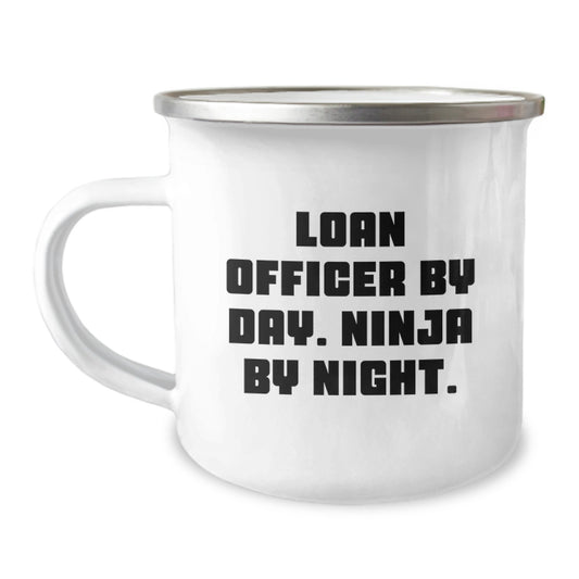 Gifts from Loved Ones for Loan Officers, Funny Loan Officer Camping Mug, Valentine's Unique Ideas for Friends and Family - Image 1