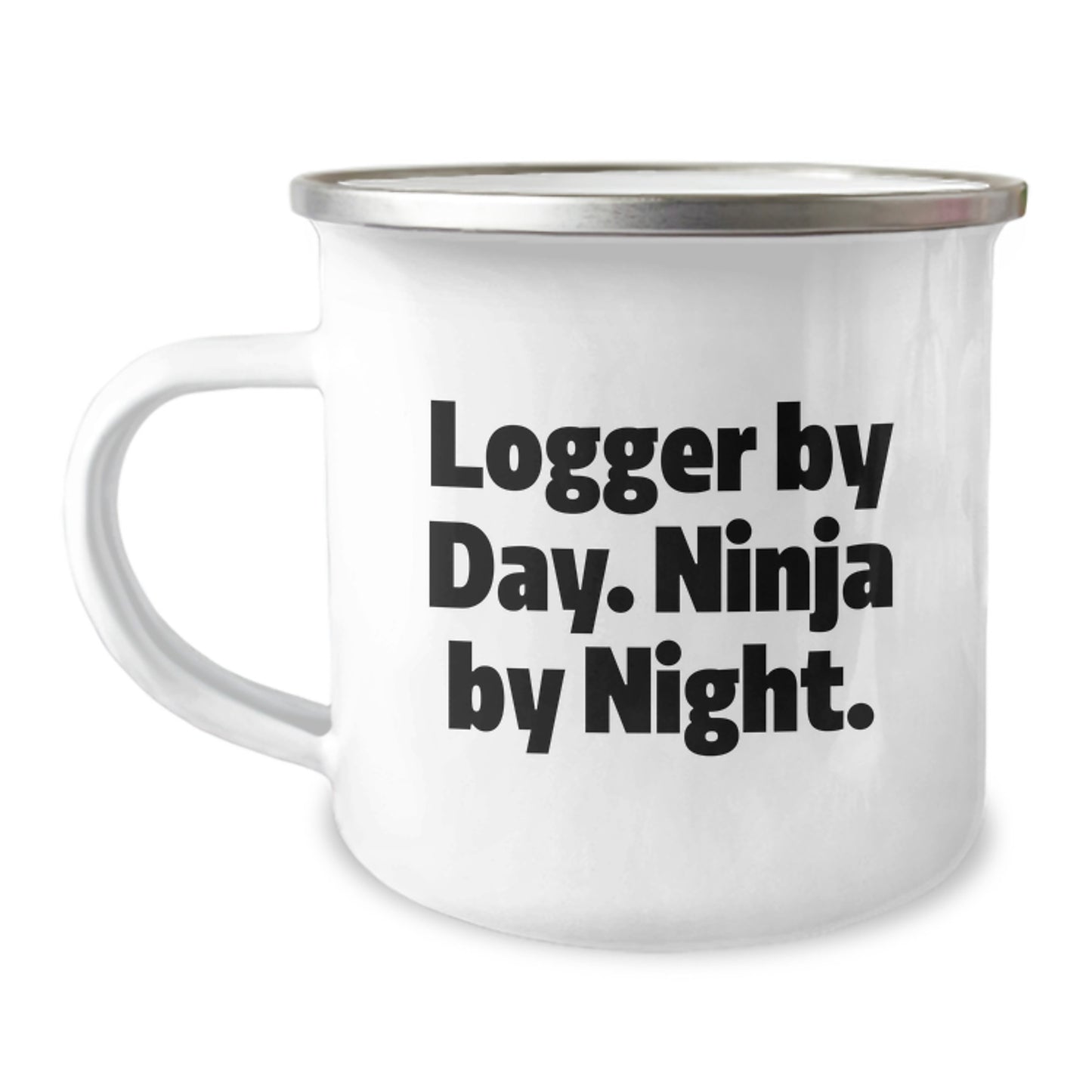 Funny Logger Gifts from Friends, Logger By Day. Ninja By Night. Camping Mug for Graduation Unique Gifts for Logger Men - Image 1
