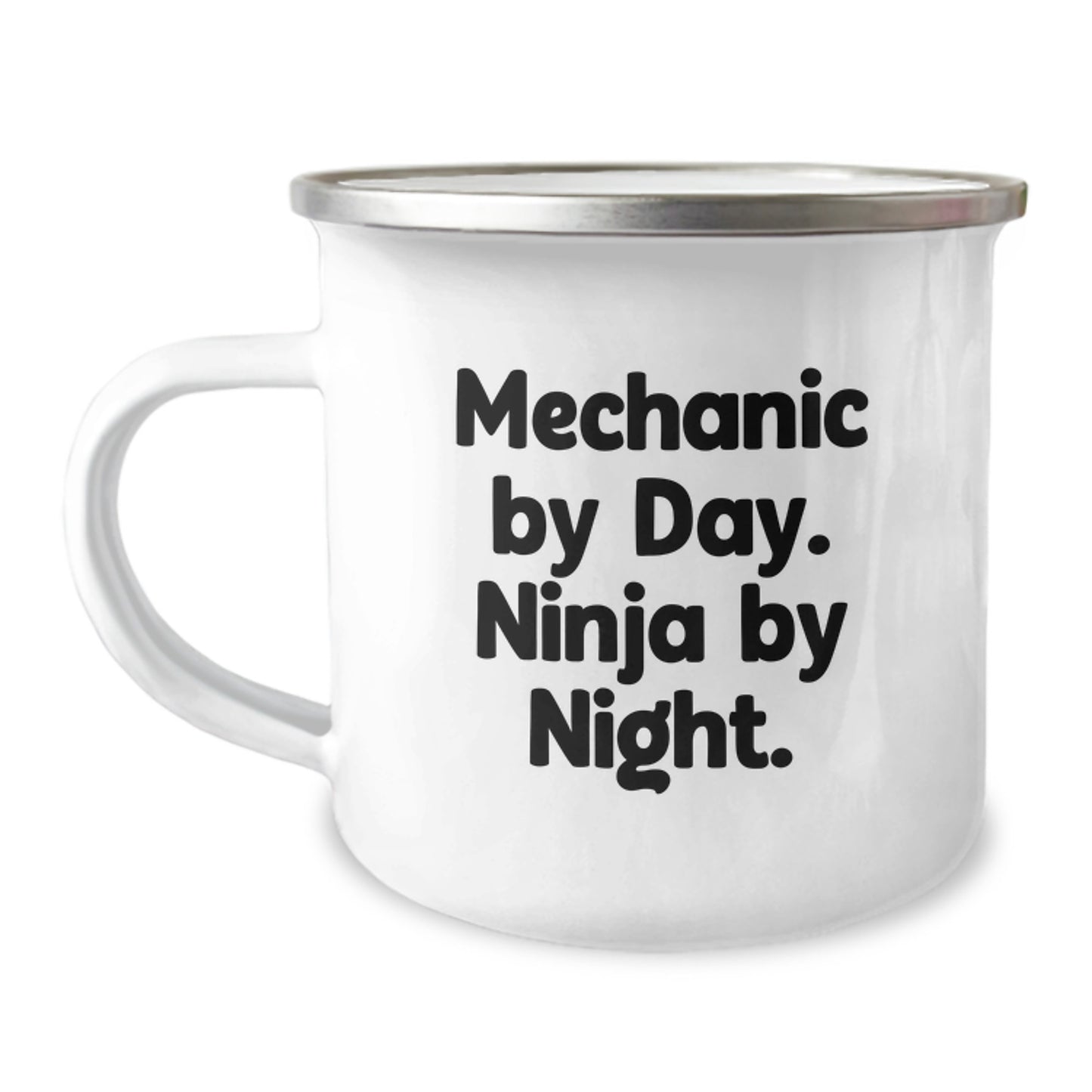 Funny Mechanic Gifts for Men - Mechanic By Day. Ninja By Night. Camping Mug, Perfect for Christmas Unique Gifts from Friends to Family - Mechanic Lovers - Image 1