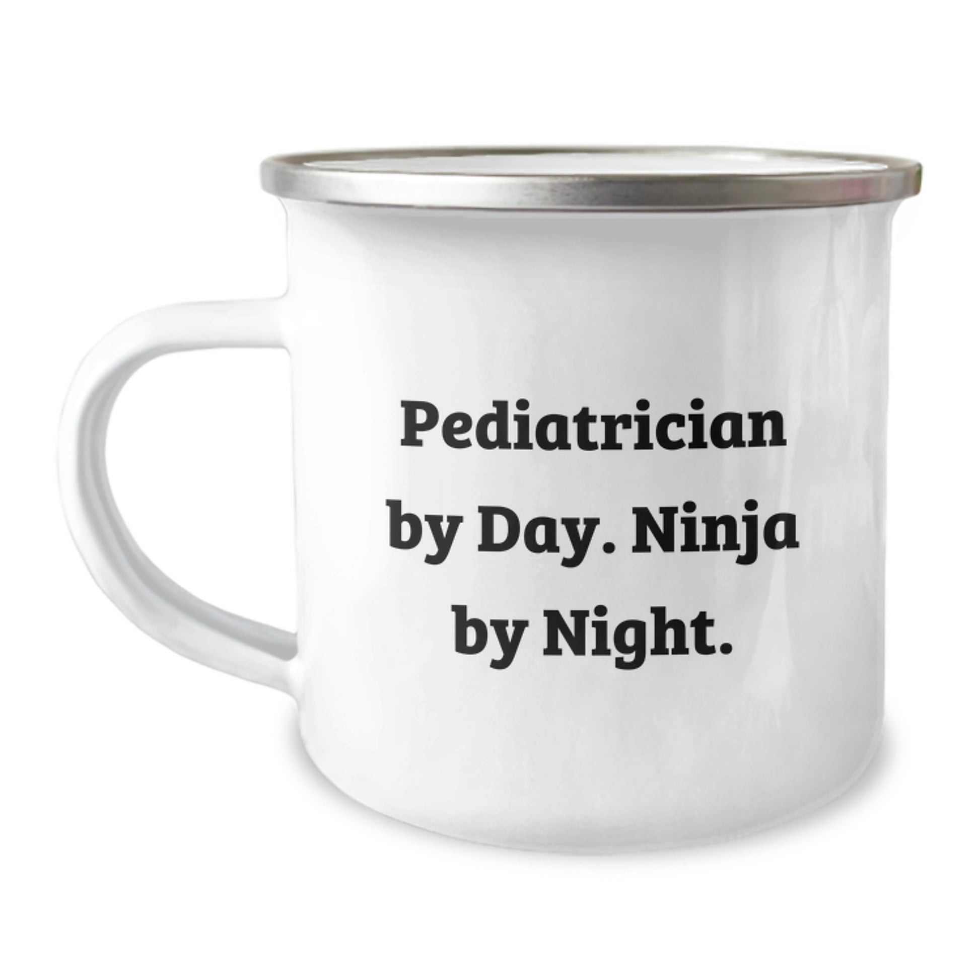 Funny Pediatrician Gifts from Friends for Men, Unique Camping Mug for Pediatrician By Day. Ninja By Night. Graduation Unique Gifts - Image 1