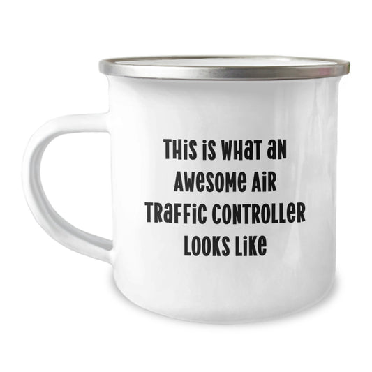 Funny Air Traffic Controller Gifts for Men from Friends - This Is What An Awesome Air Traffic Controller Looks Like Christmas Unique Mugs for Camping Enthusiasts - Image 1