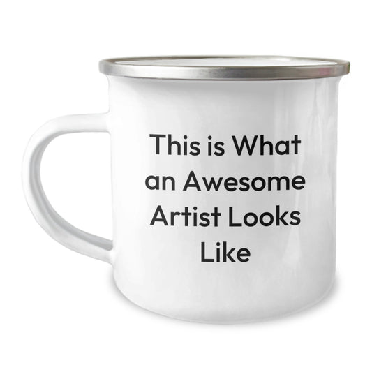 Artist Camping Mug This Is What An Awesome Artist Looks Like Funny Gifts from Family for Artist Christmas Unique - Image 1