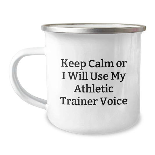 Funny Athletic Trainer Gifts for Men, Unique Valentine's Unique Gifts from Friends to Athletic Trainer, Camping Mug - Image 1