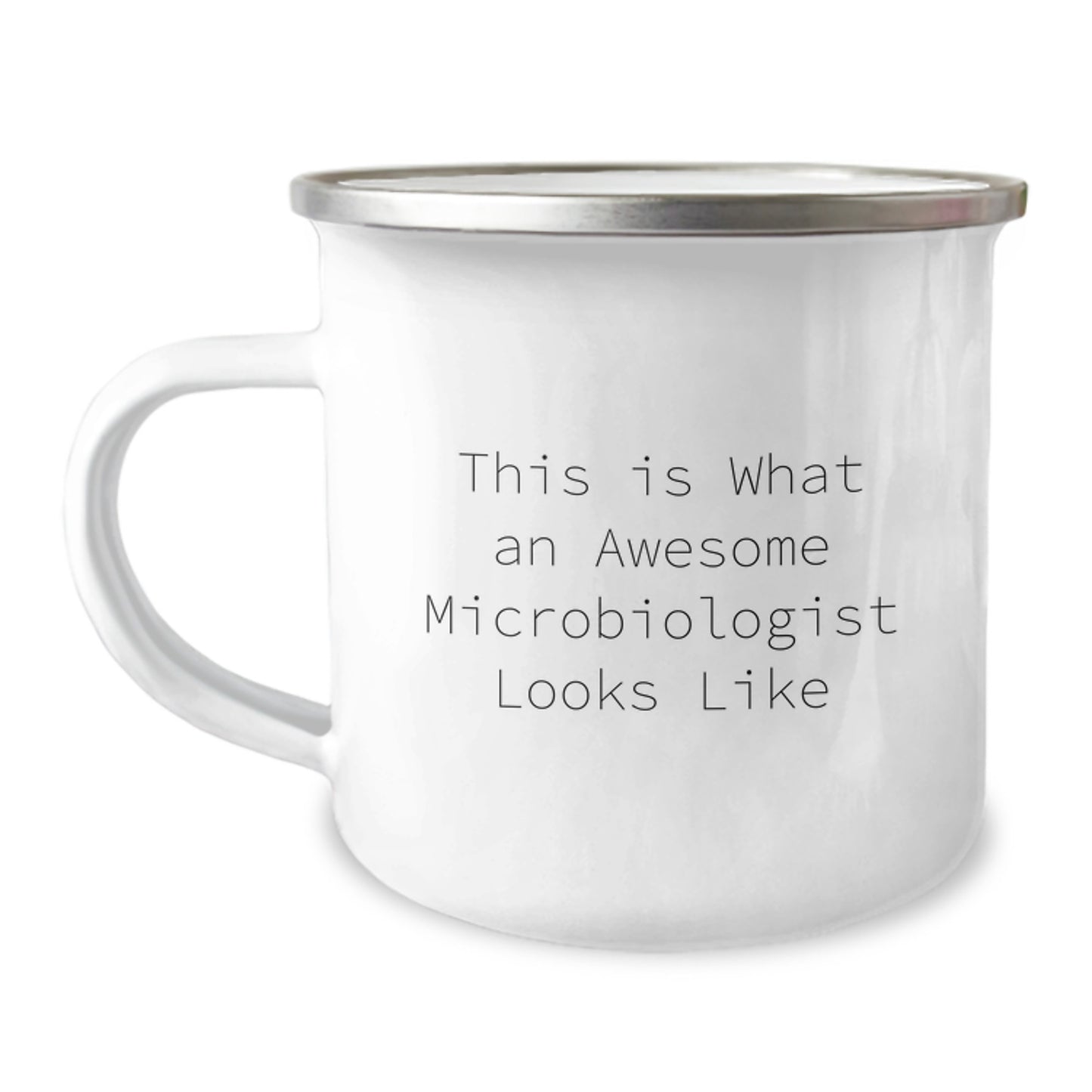 Funny Gifts from Family for Microbiologist, Awesome Camping Mug, This Is What An Awesome Microbiologist Looks Like - Image 1