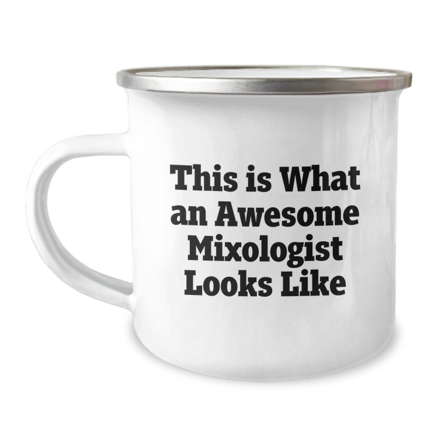 Funny Mixologist Gifts for Men from Family - This Is What An Awesome Mixologist Looks Like Camping Mug - Image 1