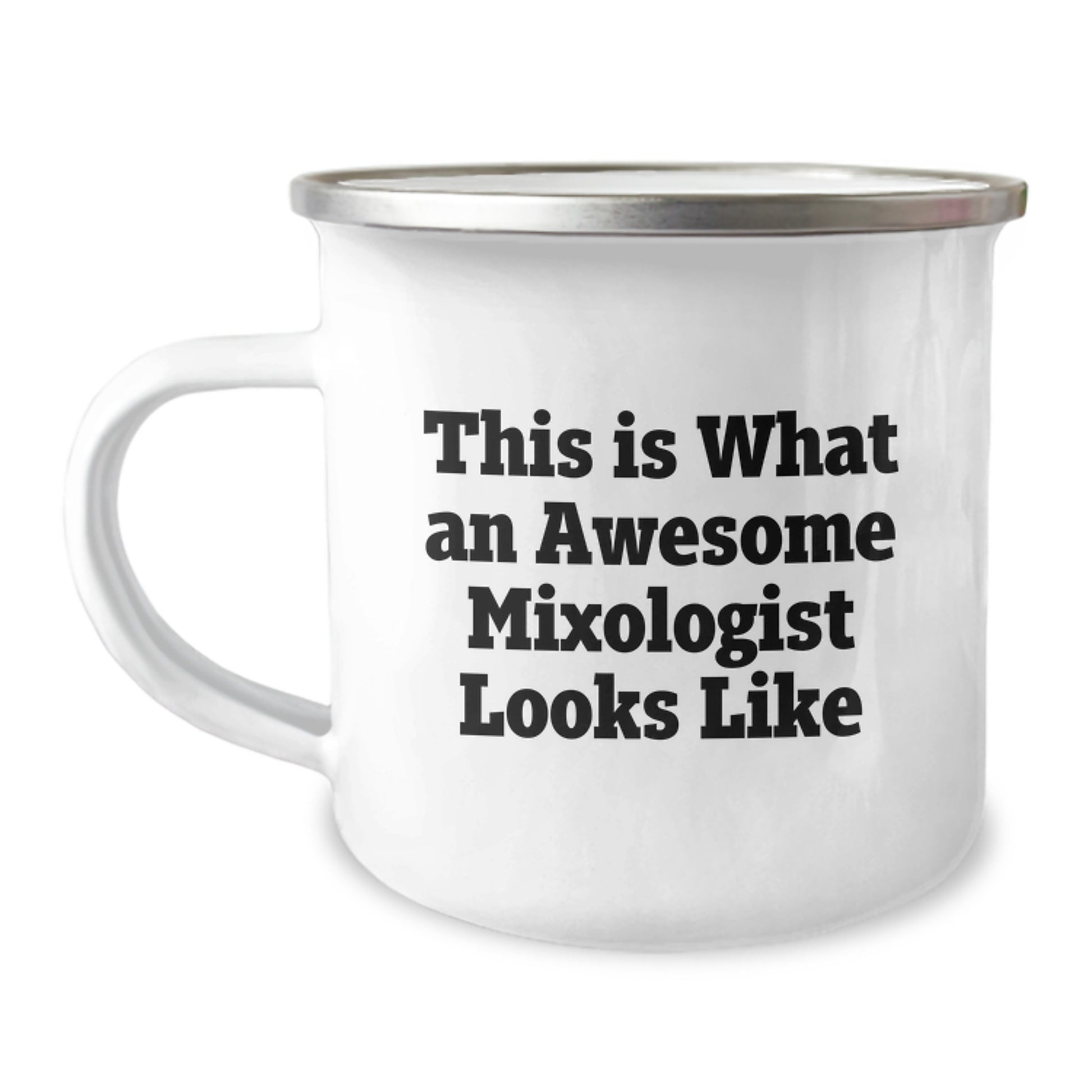 Funny Mixologist Gifts for Men from Family - This Is What An Awesome Mixologist Looks Like Camping Mug - Image 1