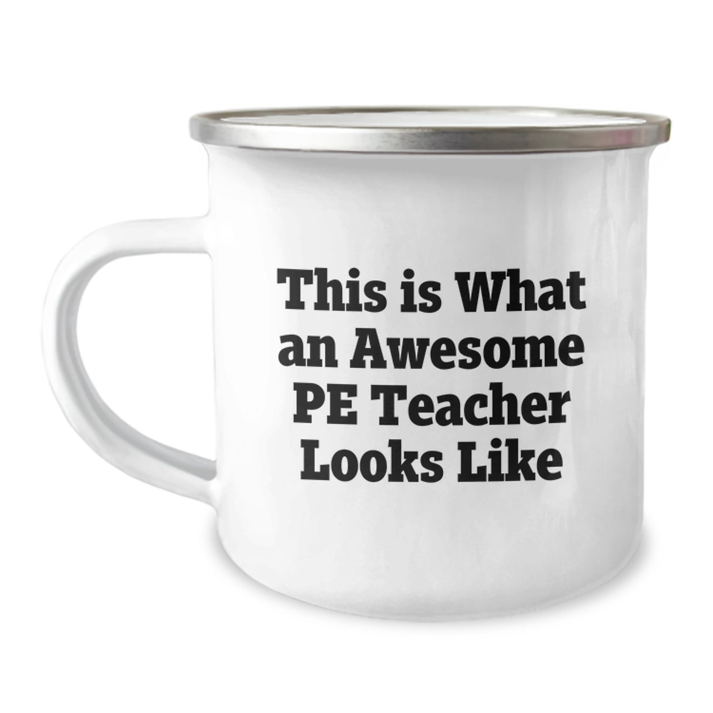 Funny Gifts from Friends and Family for the Awesome PE Teacher Camping Mug - Christmas Unique Presents - Image 1