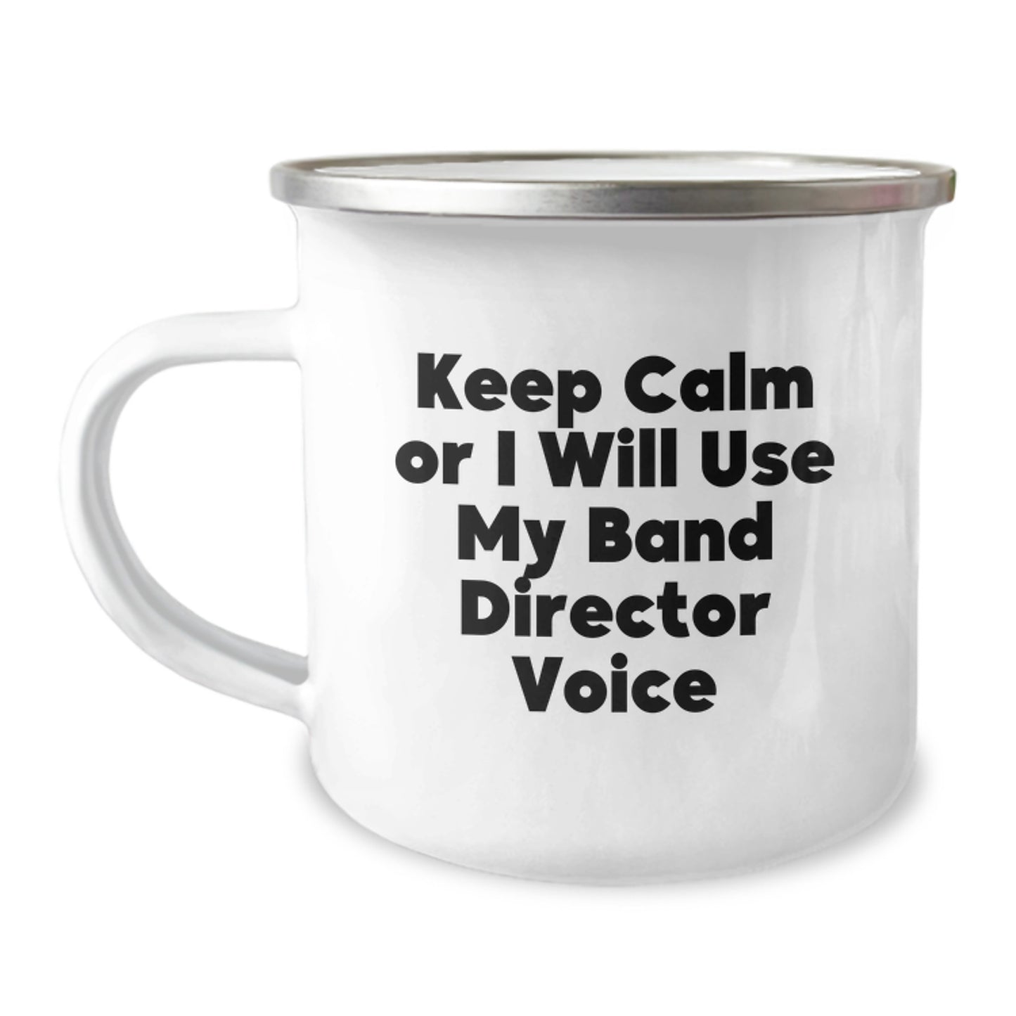 Birthday Gift for Her – Present Band Director Camping 12oz Mug - Image 1