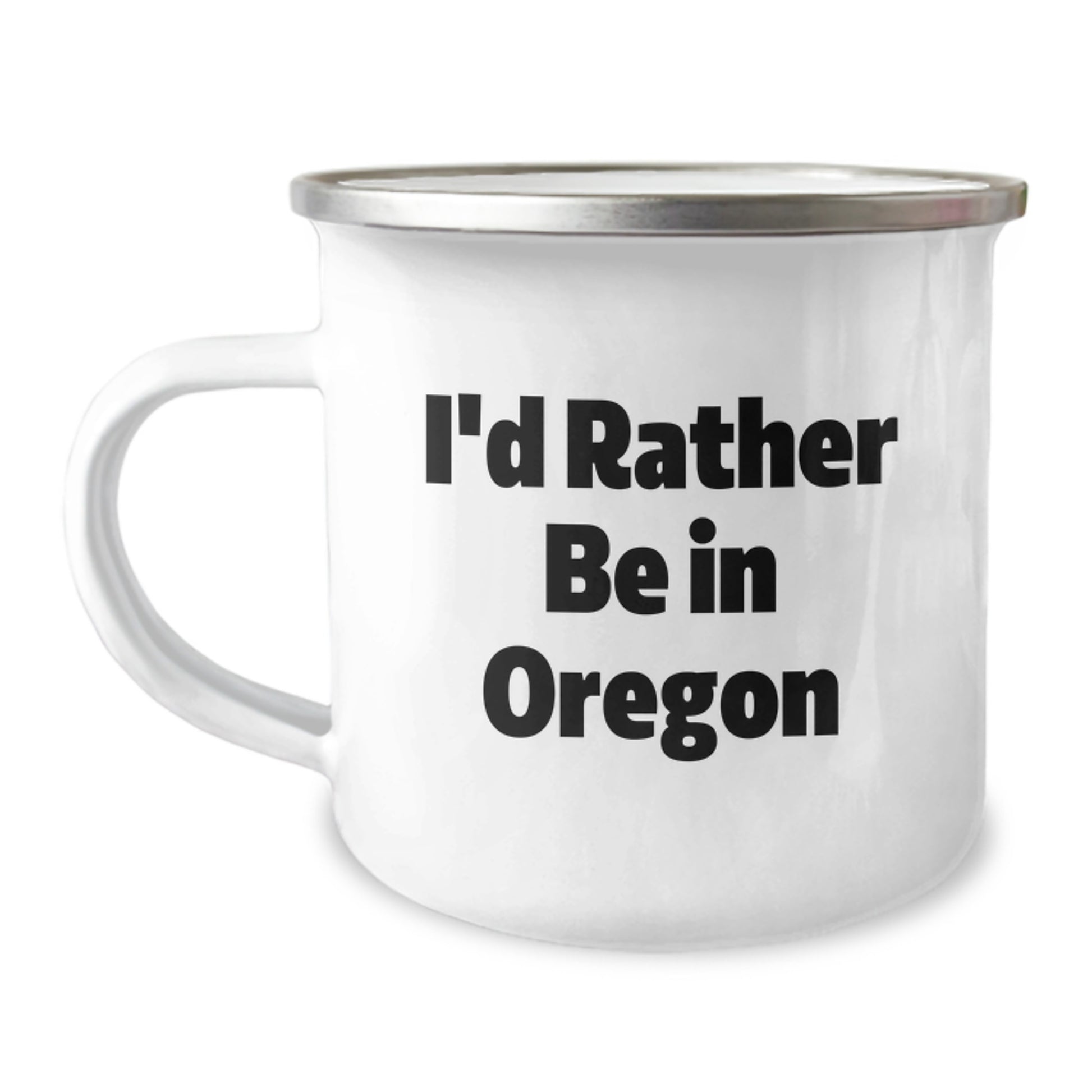 Funny Oregon Camping Mug I'd Rather Be In Oregon Gifts from Friends and Family for Christmas - Image 1