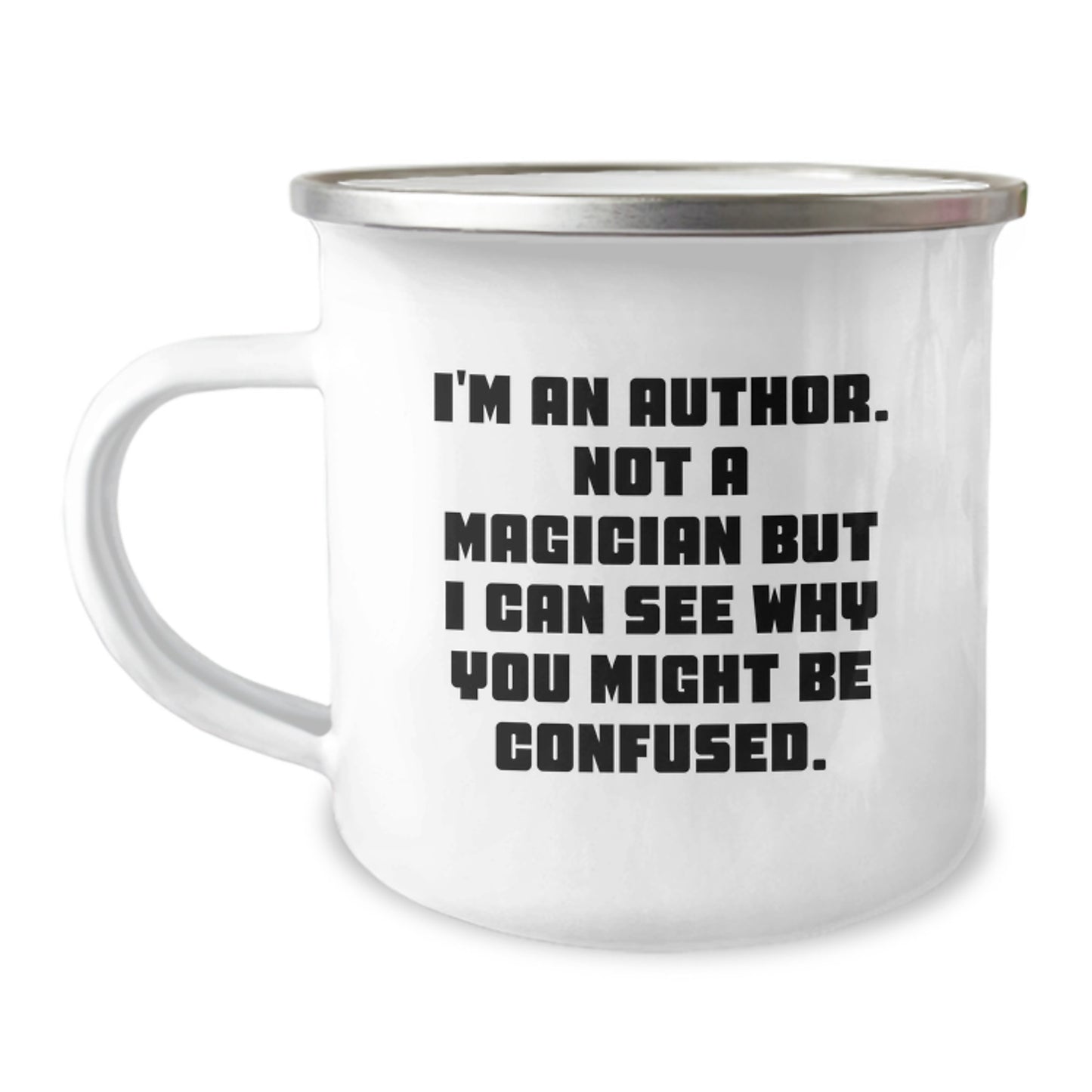 Author Camping Mug Funny Quote Gifts from Family to Graduation Unique Author Mug for Men Women Friends Coworkers - Image 1