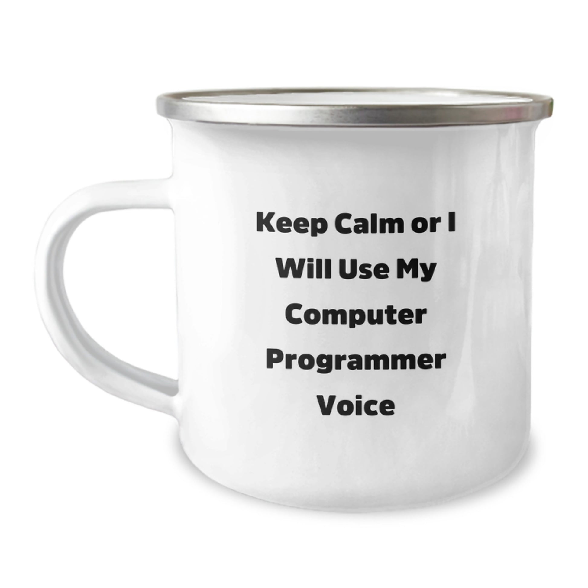 Computer Programmer Gifts from Friends, Cute Keep Calm Camping Mug for Men, Graduation Unique Gifts - Image 1