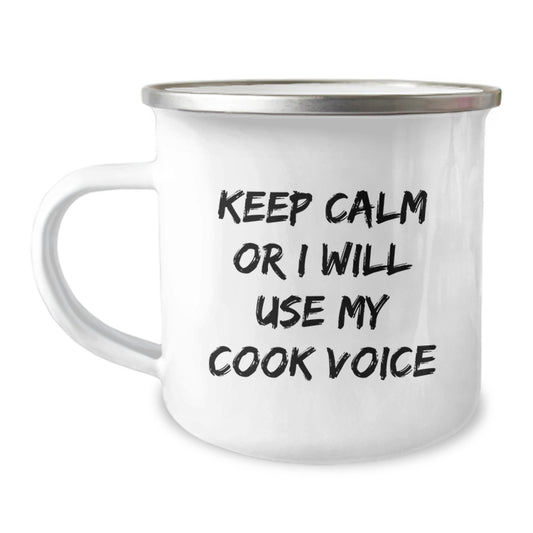Funny Cook Gifts for Him from Men, Unique Camping Mug for Valentine's - Image 1