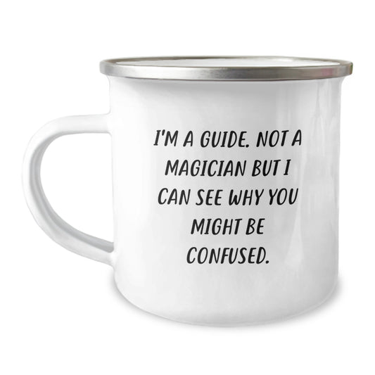 Funny Guide Gifts for Birthday - Camping Mug for Men and Women - Unique Guide-Themed Birthday Unique Gifts from Friends - Image 1