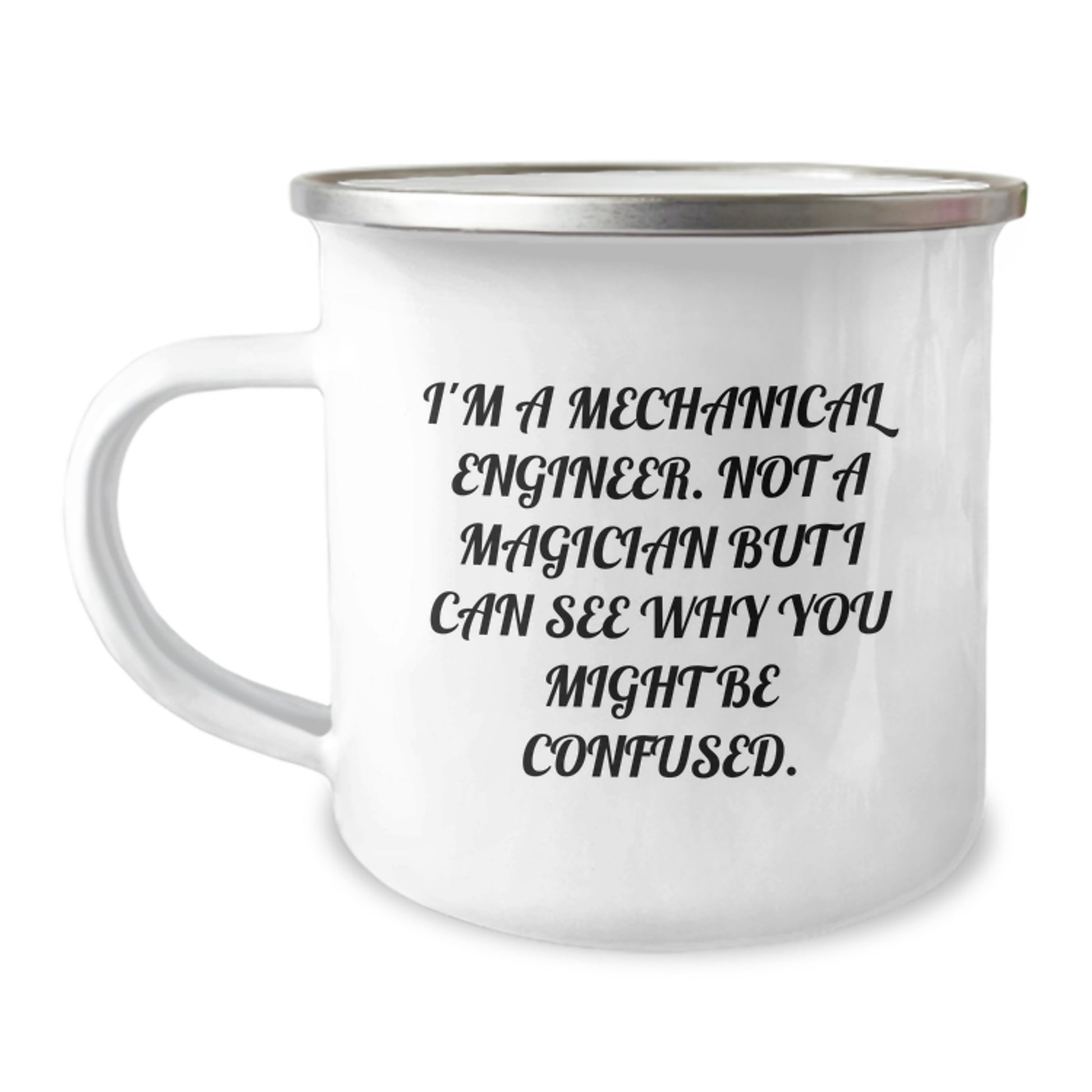 Mechanical Engineer Christmas Unique Gifts for Men Funny Quote Camping Mug - Unique Presents from Friends and Family - Image 1