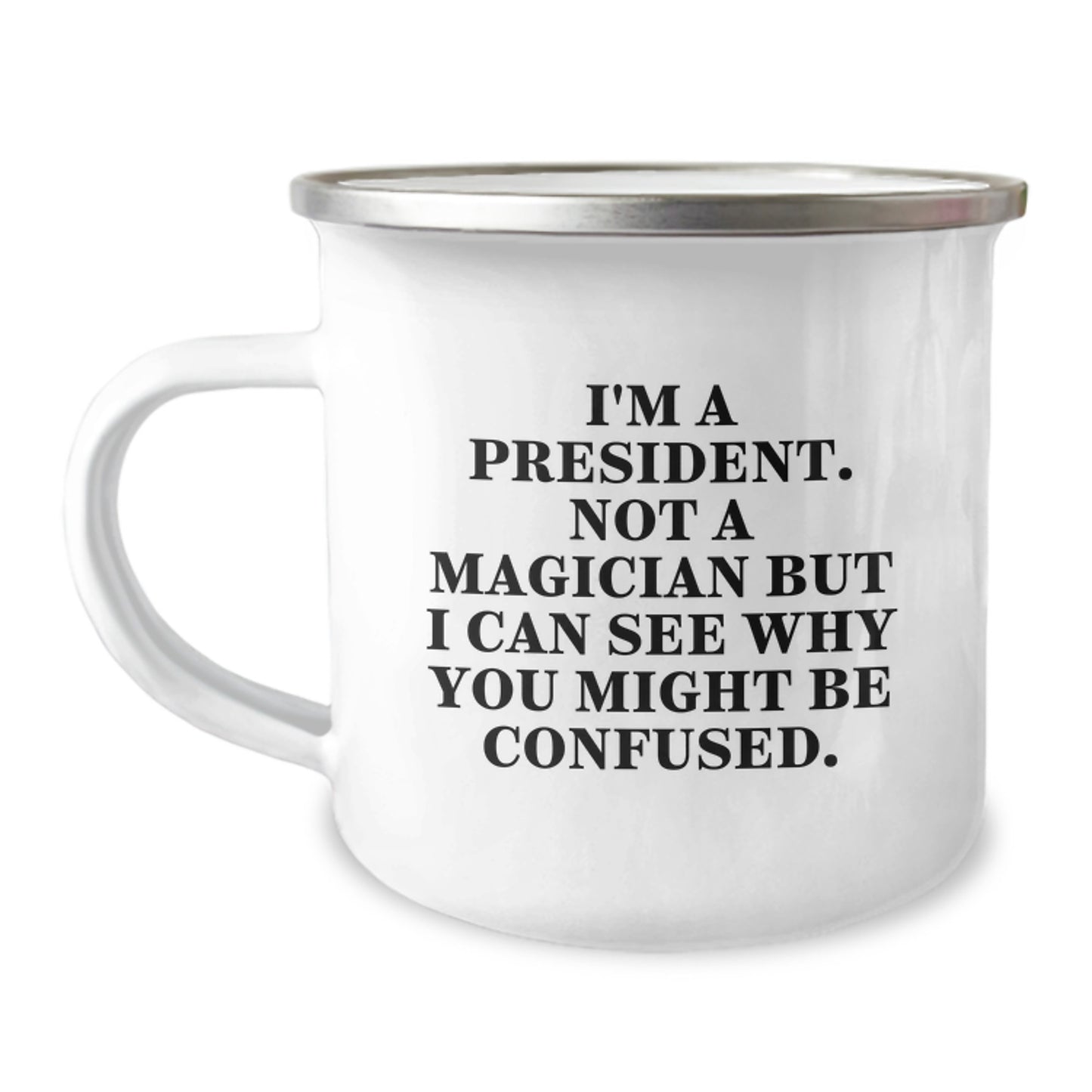 Funny President Camping Mug Gifts from Family for President Birthday Unique - Image 1