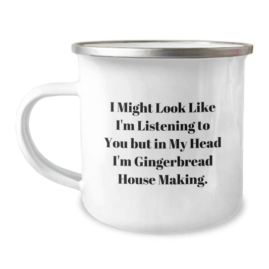Christmas Unique Gifts for Gingerbread House Making Enthusiasts, Funny Camping Mug Gifts from Men, Women, Friends, Coworkers, Family Members - Image 1