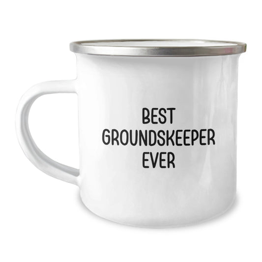 groundskeeper Gifts, Funny Quote 'Best groundskeeper Ever' Camping Mug, Gifts from Friends and Family for Men and Women, Unique Christmas Unique Gifts - Image 1