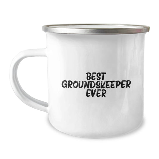 groundskeeper Christmas Unique Gifts from Friends and Family - 'Best groundskeeper Ever' Funny Camping Mug for Men and Women - Image 1