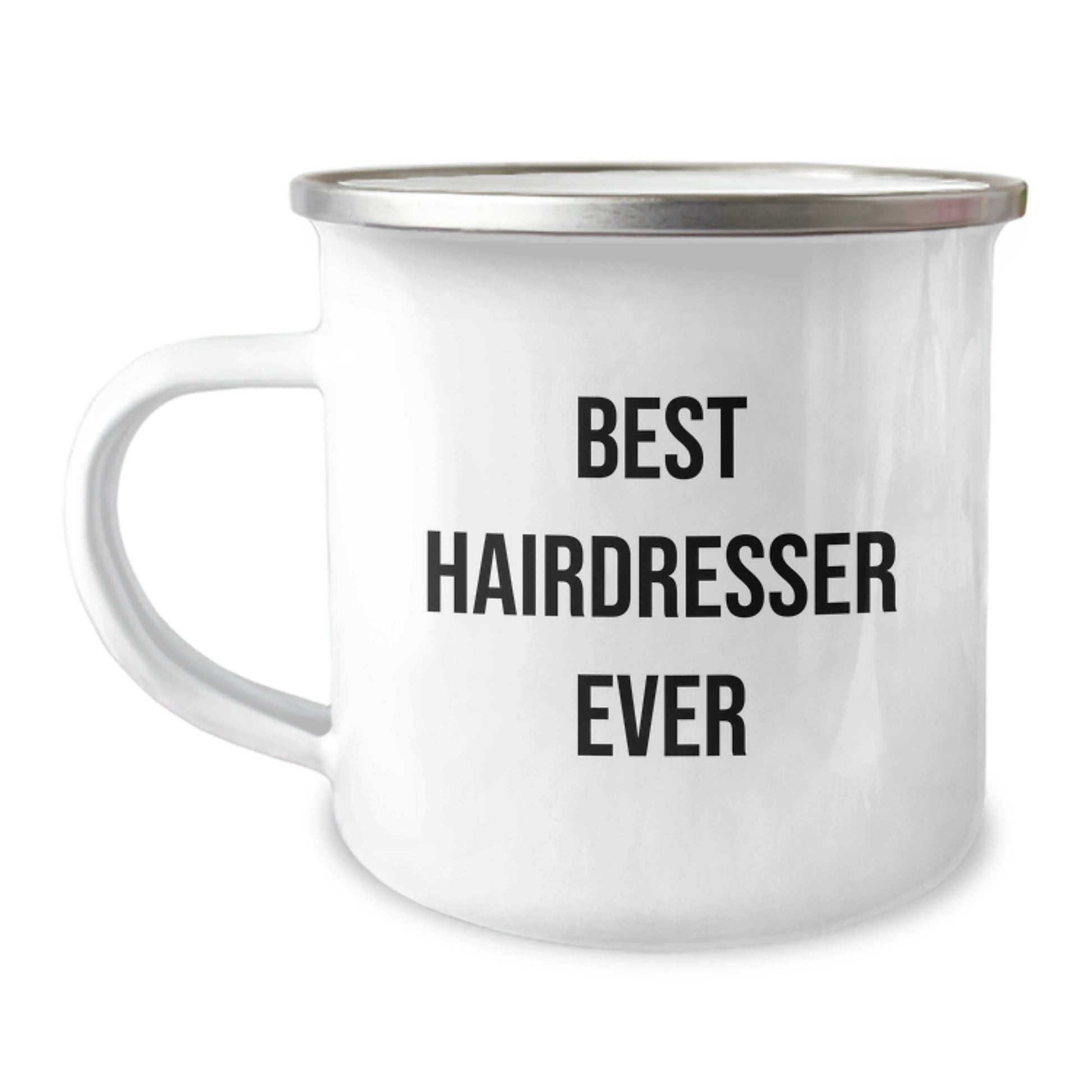 Funny Hairdresser Gifts from Men to Best Hairdresser Ever Camping Mug for Christmas Unique Gifts - Image 1