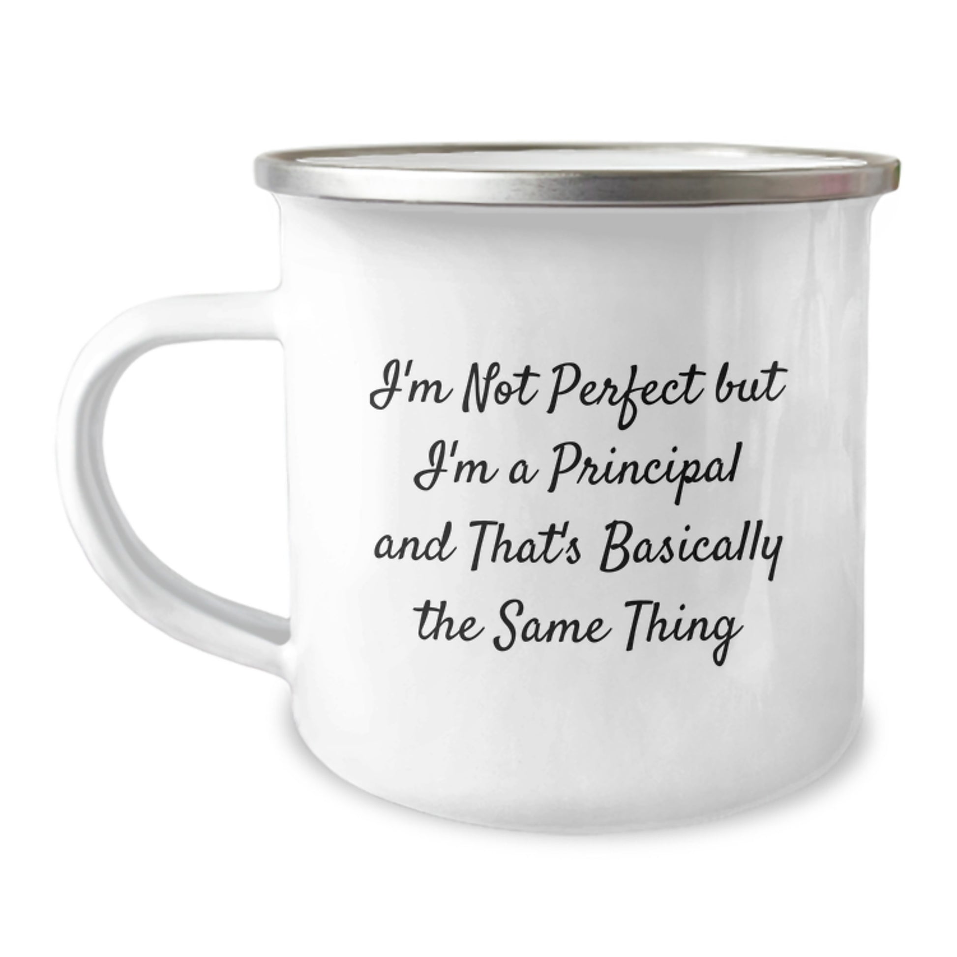 Funny Principal Gifts for Men - I'm Not Perfect But I'm A Principal And That's Basically The Same Thing Camping Mug Gifts from Men to Principal - Image 1