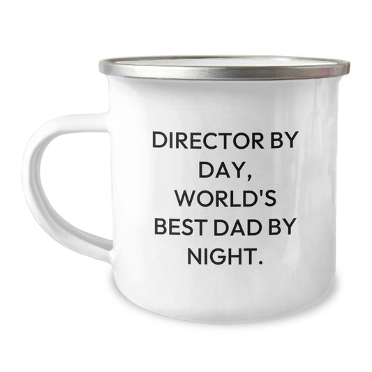 Funny Director Gifts from Dad, for the World's Best Director, Camping Mug, Christmas Unique Gifts - Image 1