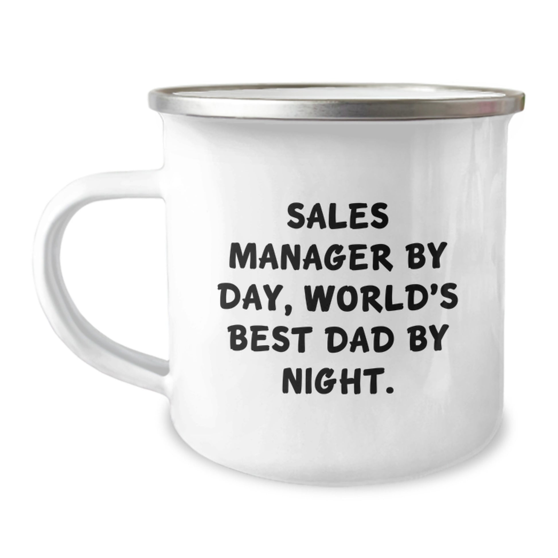 Funny Sales Manager Gifts from Men to Sales Manager Friends and Family - World's Best Dad Camping Mug, Christmas Unique Gifts for Sales Manager By Day, World's Best Dad By Night. - Image 1