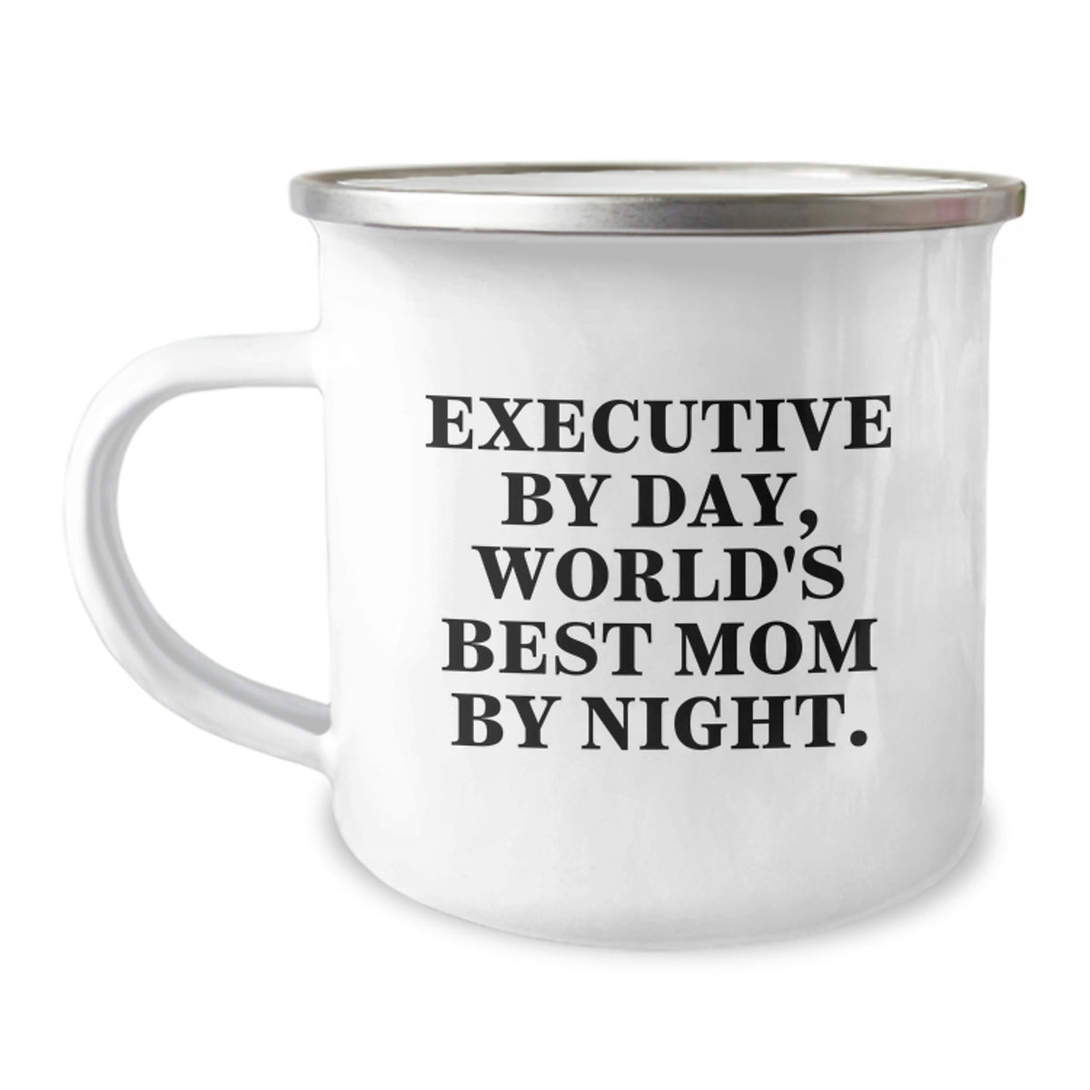 Funny Executive Gifts for Christmas - Camping Mug for Dad Mom Husband Wife Friends Family - Executive By Day World's Best Mom By Night - Image 1