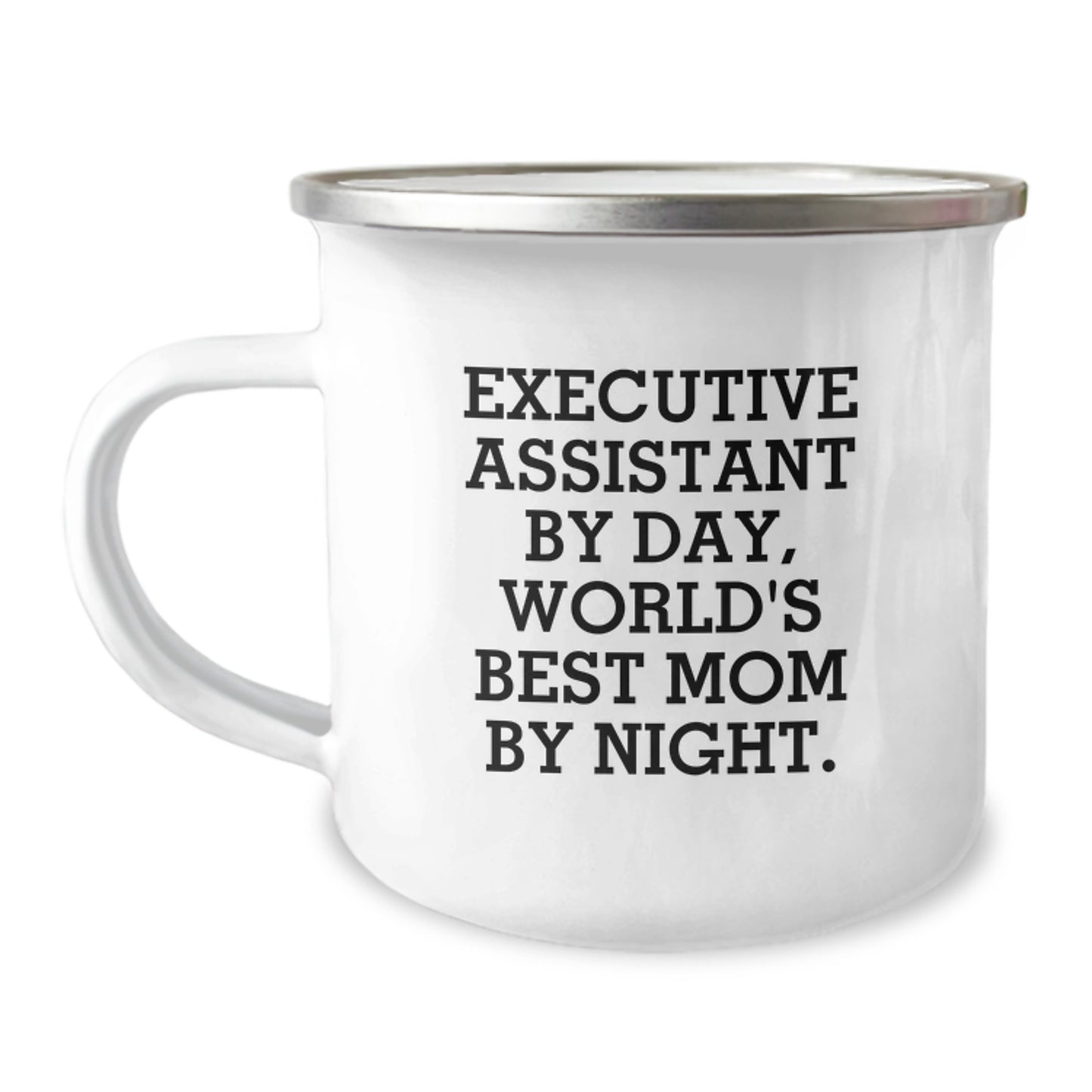 Funny Executive Assistant Christmas Unique Gifts, Gifts from Mom, Fun Camping Mug for Executive Assistant, Executive Assistant By Day, World's Best Mom By Night. - Image 1
