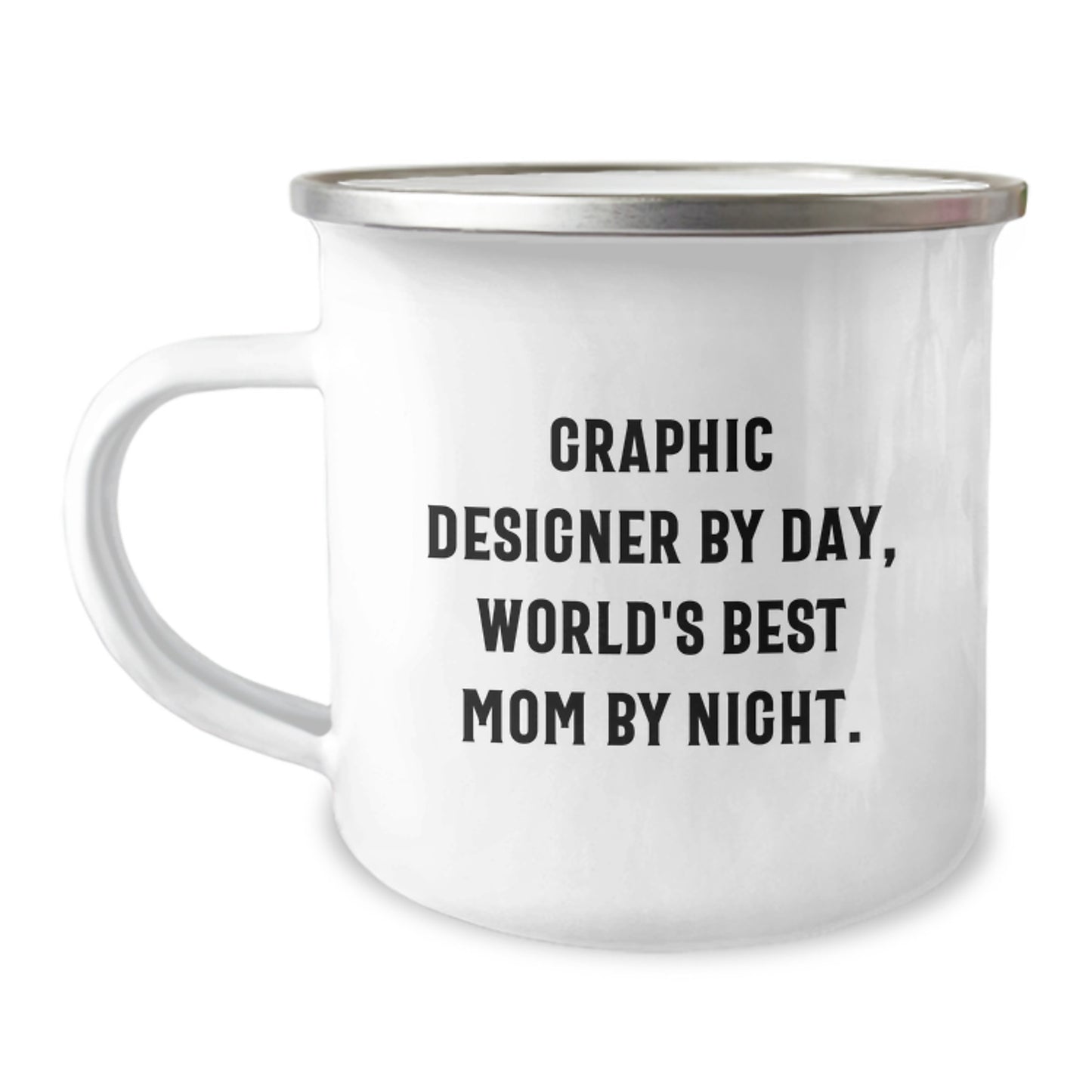 Gifts from Family for Graphic Designer, Funny Quote, Camping Mug for Birthday Unique Gifts - Image 1