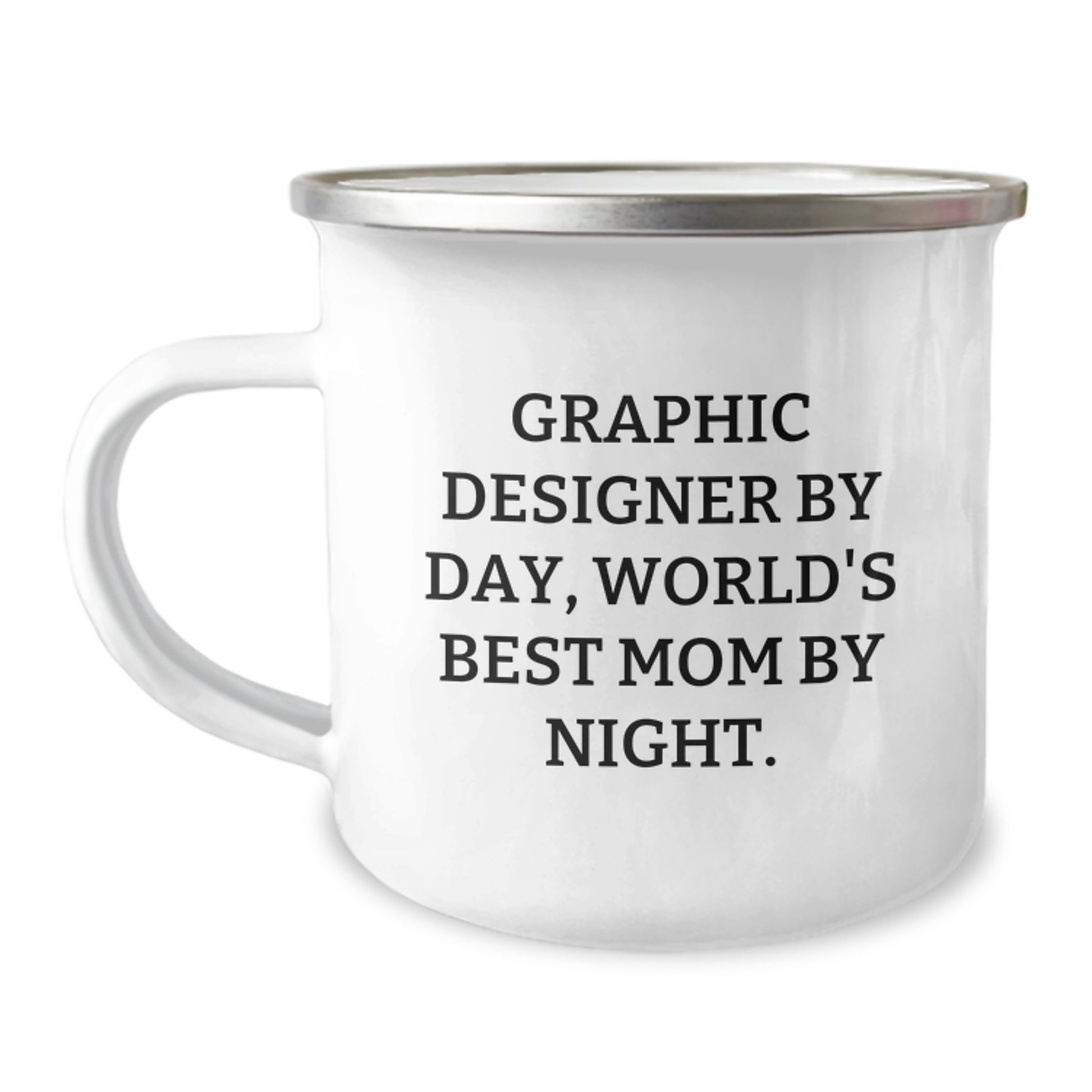 Funny Graphic Designer Camping Mug Gifts from Mom, Birthday Unique Gifts for Graphic Designers, Camping Mug for Friends - Image 1