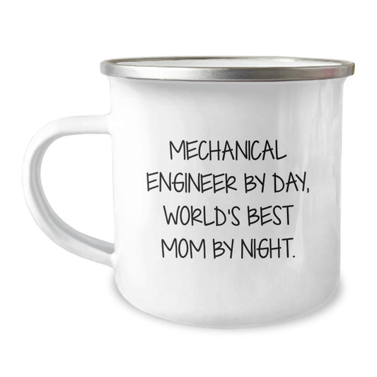Funny Mechanical Engineer Gifts from Mom - Birthday Unique Gifts for Men - Camping Mug with World's Best Mom Quote - Image 1