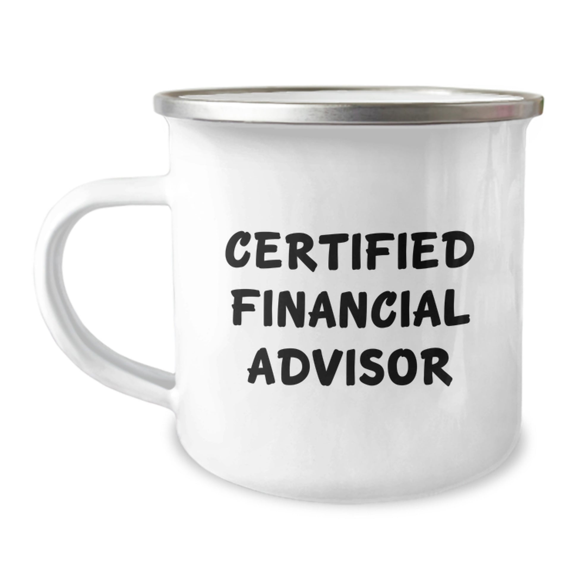 Funny Gifts from a Financial Advisor Friend for Valentine's Unique Camping Mugs - 'Certified Financial Advisor, Because I'm a Pro' - Image 1