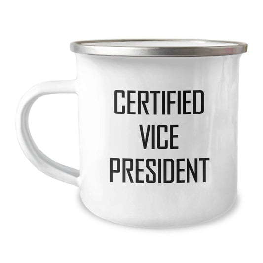 Funny Gifts for Vice President - Camping Mug with 'I'm the Boss' Quote, Ideal Gift from Friends or Coworkers for Christmas - Image 1