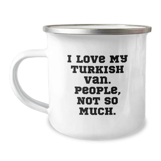 Funny Turkish Van Cat Gifts for Men and Women Christmas Unique Mugs from Friends and Family - Image 1