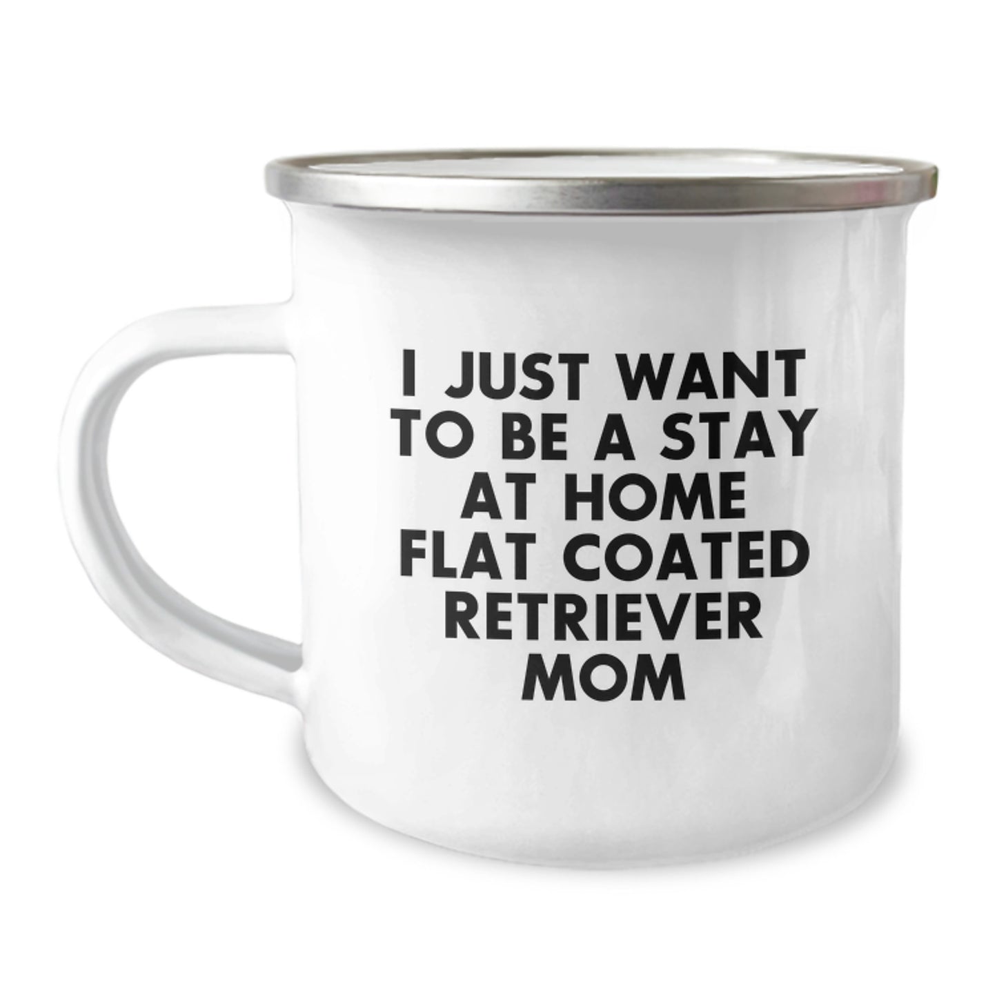 Funny Flat Coated Retriever Dog Gifts for Mom - Camping Mug for Birthday Unique Presents from Family - Image 1