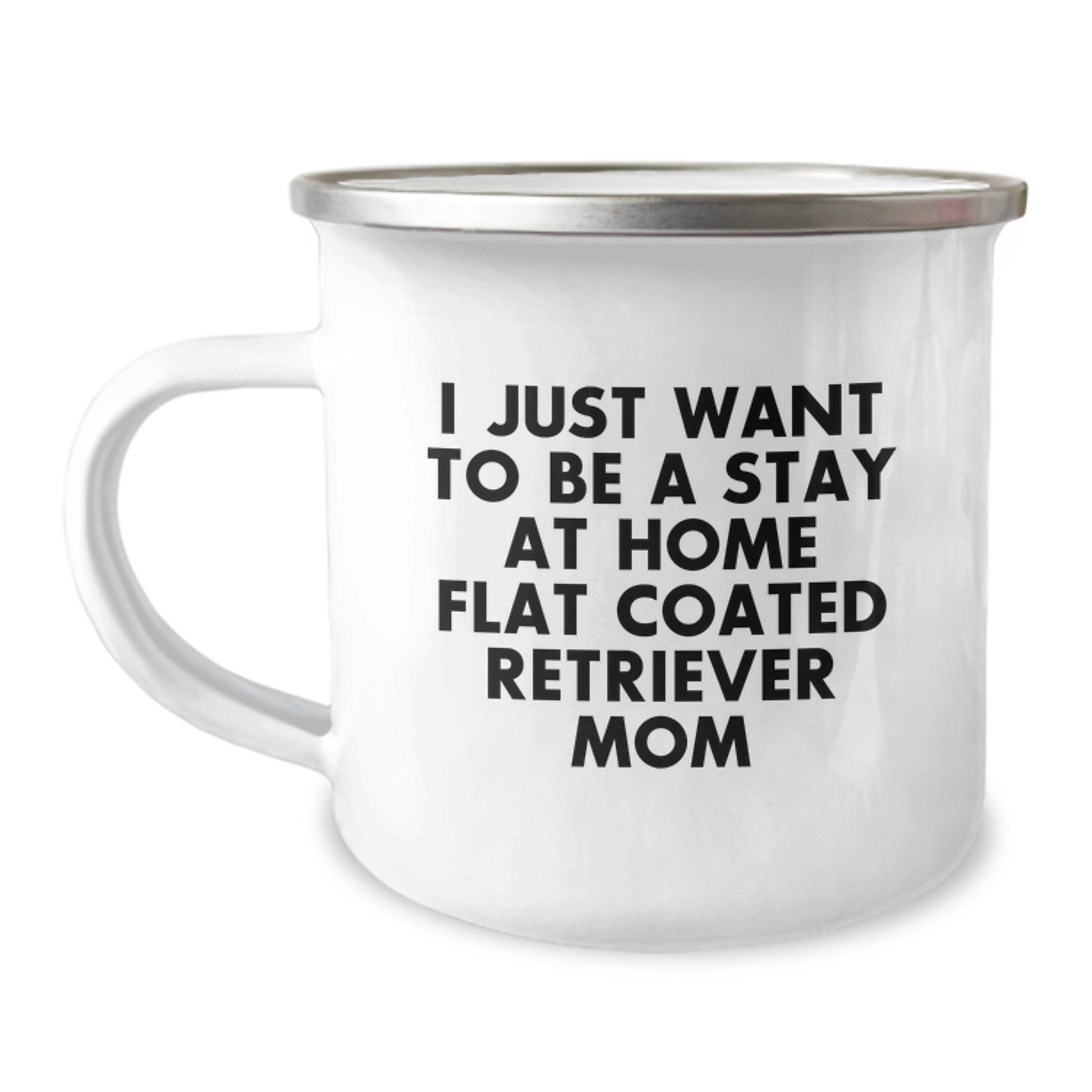 Funny Flat Coated Retriever Dog Gifts for Mom - Camping Mug for Birthday Unique Presents from Family - Image 1
