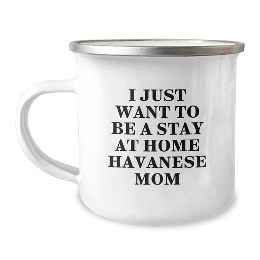 Havanese Dog Lover Gifts from Family, Funny Havanese Dog Mom Camping Mug for Birthday Unique Gifts - Image 1