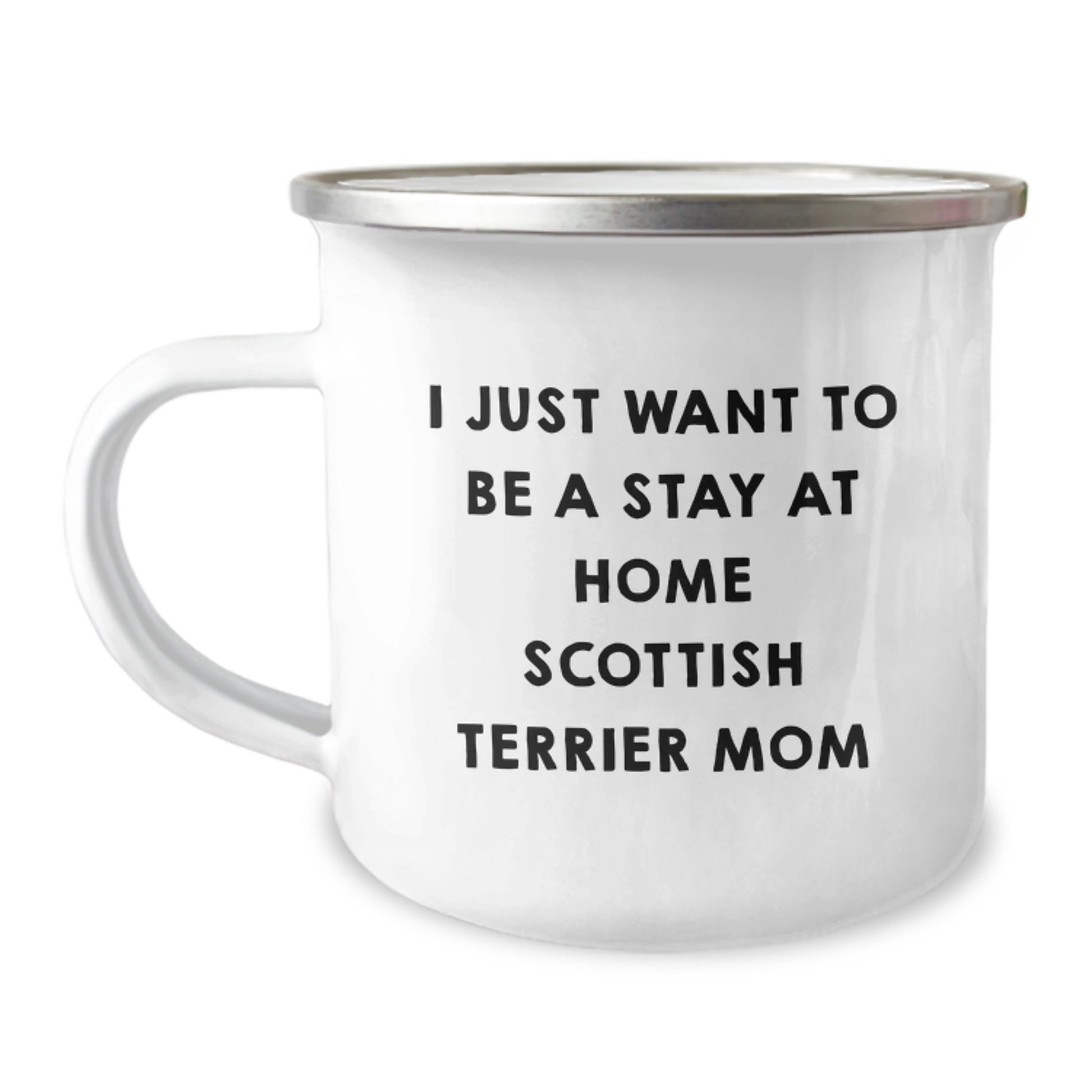 Funny Scottish Terrier Dog Mom Camping Mug Gifts from Men to Women Friends for Christmas - Image 1