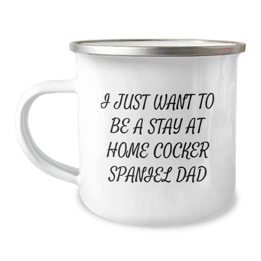 Funny Cocker Spaniel Dad Gifts from Men to Friends and Family, Christmas Unique Mugs, Camping Mug for Cocker Spaniel Dog Lovers - Image 1