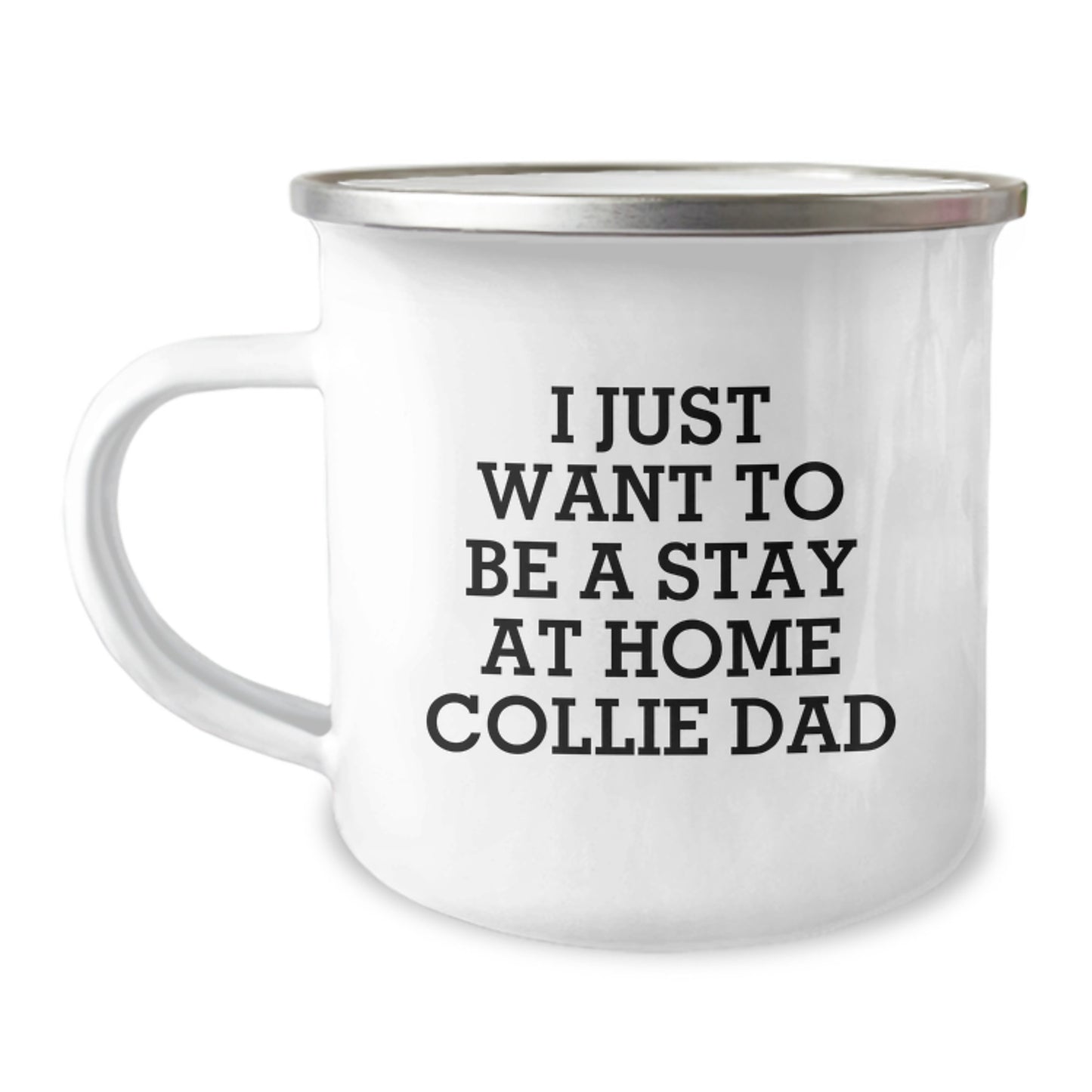 Collie Dog Dad Gifts from Men for Collie Lovers Stay at Home Dad Valentine's Unique Camping Mug - Image 1