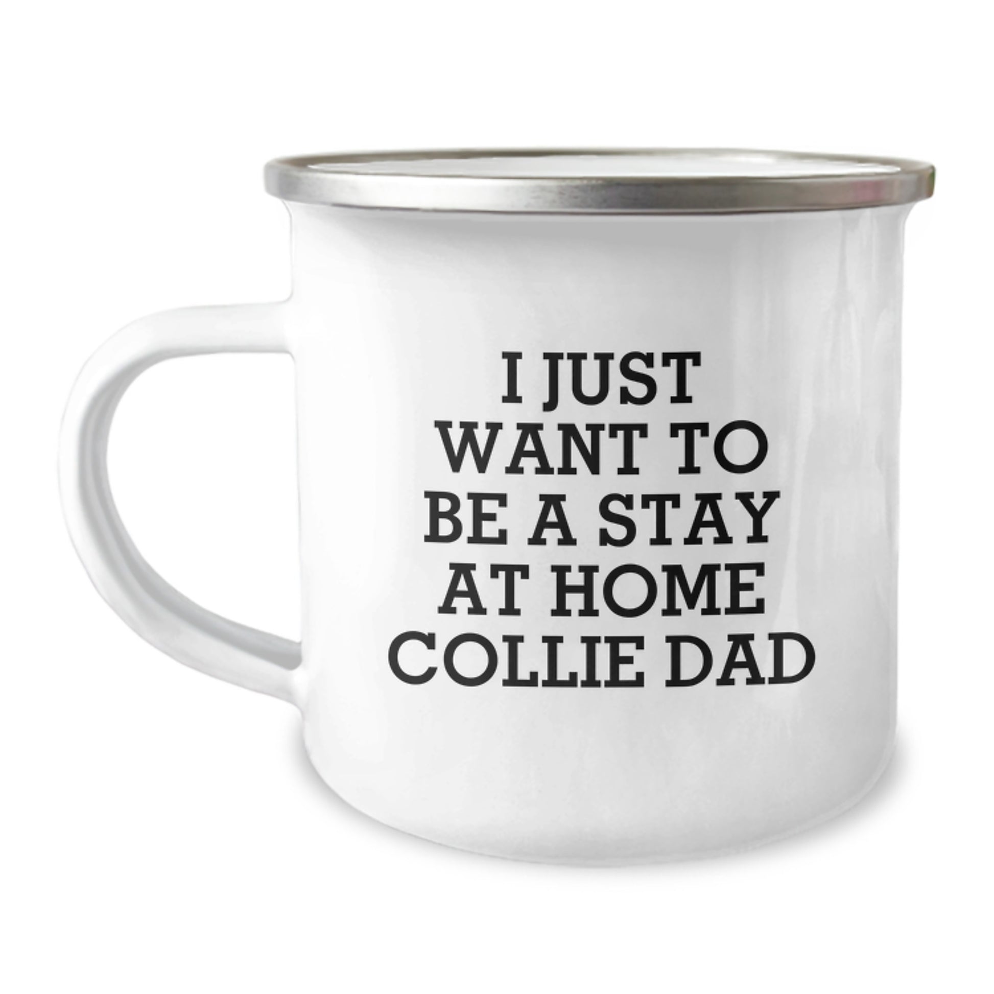 Collie Dog Dad Gifts from Men for Collie Lovers Stay at Home Dad Valentine's Unique Camping Mug - Image 1