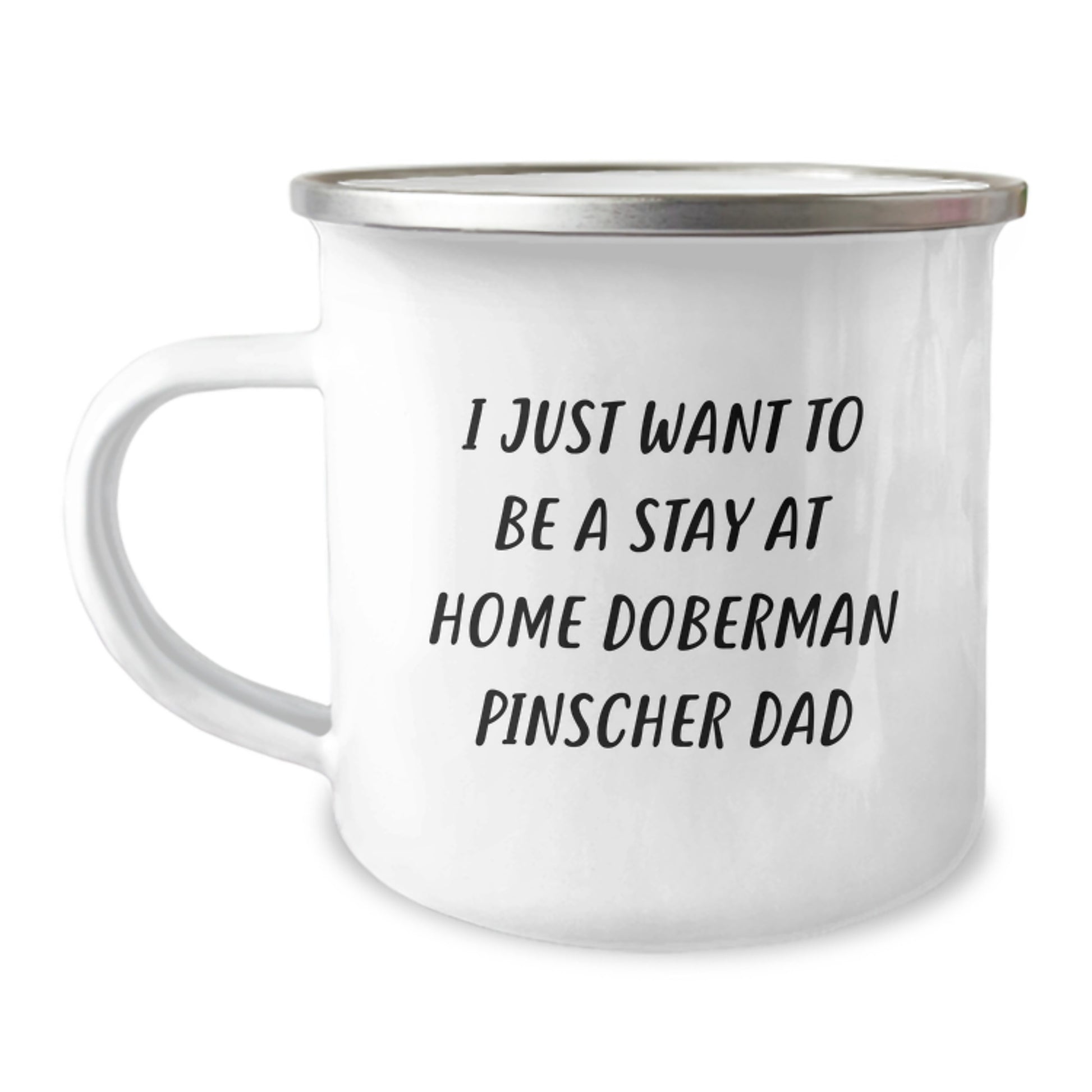 Funny Doberman Pinscher Dog Gifts from Men to Stay At Home Dad Camping Mug for Christmas Unique Presents - Image 1