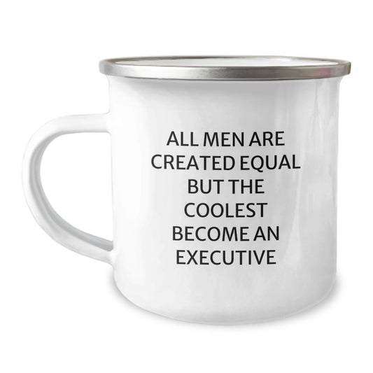 Executive Camping Mug Keepsake Birthday Gift for Him with Quote - Image 1