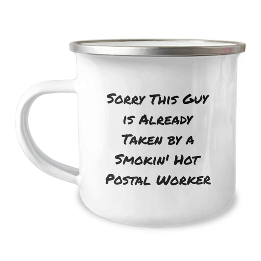Funny Postal Worker Gifts for Men, Unique Camping Mug for Postal Worker, Christmas Unique Gifts from Friends, Coworkers, or Family - Image 1