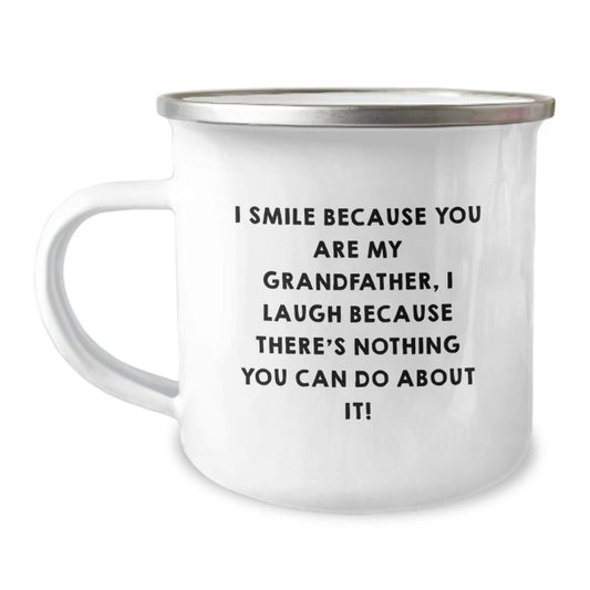 Funny Grandfather Camping Mug, Unique Gifts for Grandfather, Christmas Unique Gifts from Family - Image 1