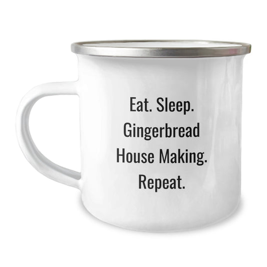Gingerbread House Making Gifts for Gingerbread House Making Enthusiasts, Funny Camping Mug with Quote, Gifts from Friends to Gingerbread House Making Fanatics - Image 1